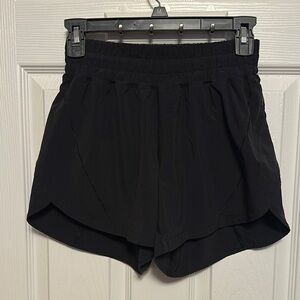 Lululemon Athletica Black High-Waisted Athletic Shorts